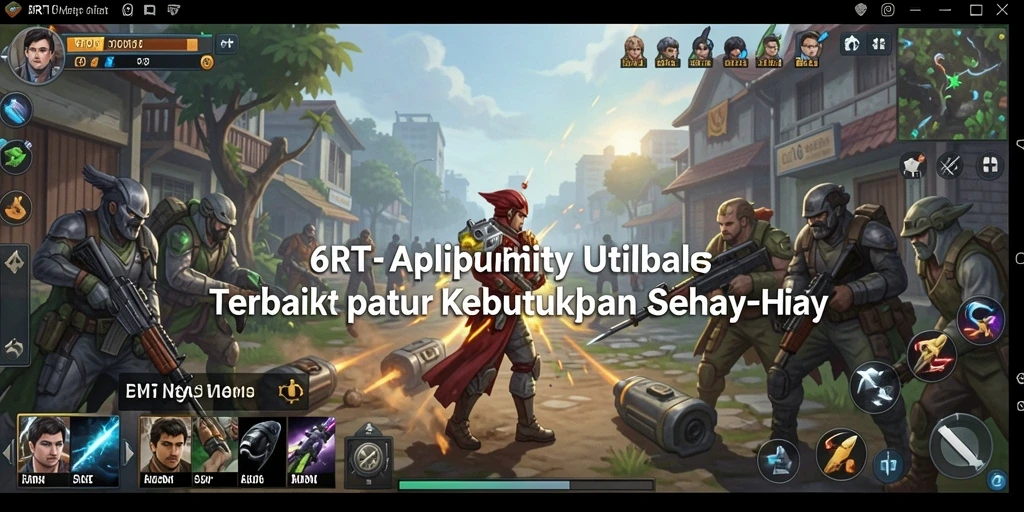 Screenshot utama 6RT menampilkan antarmuka pengguna yang sederhana dan menarik.