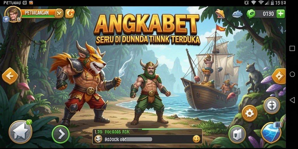 Screenshot gameplay ANGKABET yang menunjukkan petualangan seru.