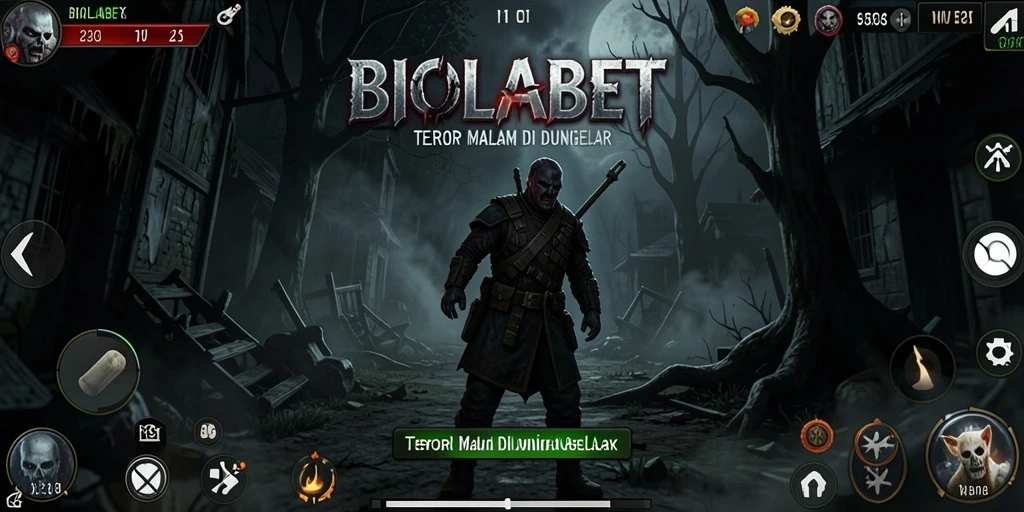 Tampilan gameplay mencekam di dunia <strong>BIOLABET</strong>.