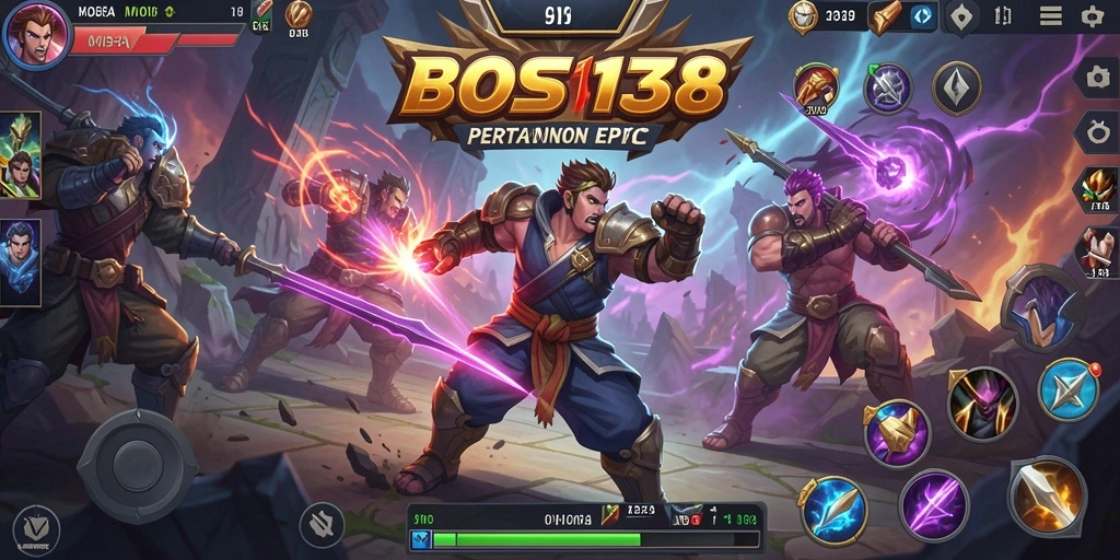 Gameplay seru di arena pertempuran MOBA penuh aksi.