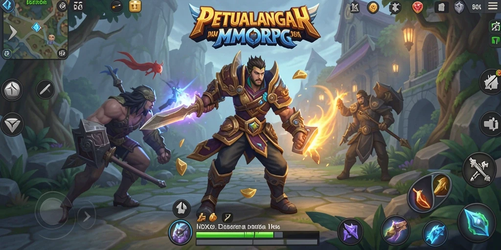 Gameplay mendebarkan dari IDX66, kerajaan imersif MMORPG.