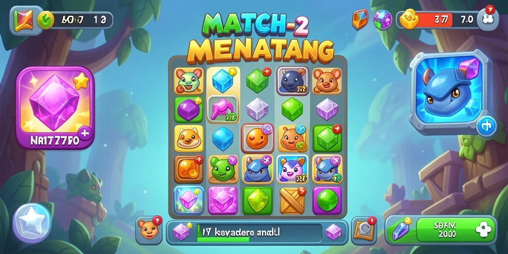 Gameplay seru dari MT777 dengan tantangan Match-3 yang menarik.