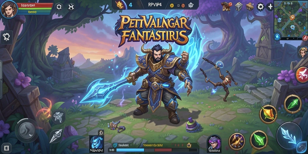 Tampilan gameplay RPG yang penuh aksi dan petualangan.