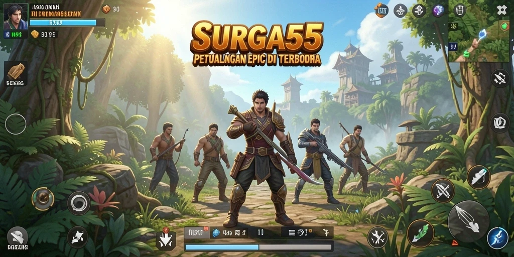 Gameplay seru dengan dunia terbuka yang luas di SURGA55.